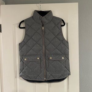 Jcrew Grey Puffer Vest Size S